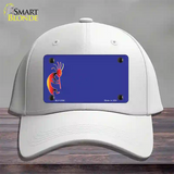 Kokopeli Offset Novelty License Plate Hat Cotton / White