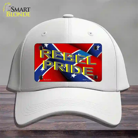 Rebel Pride Novelty License Plate Hat Cotton / White