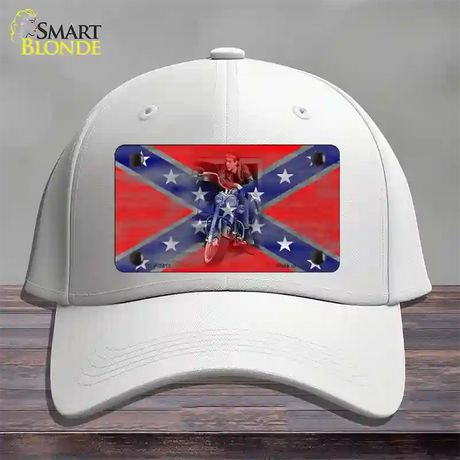 Rebel With A Cause Novelty License Plate Hat Cotton / White