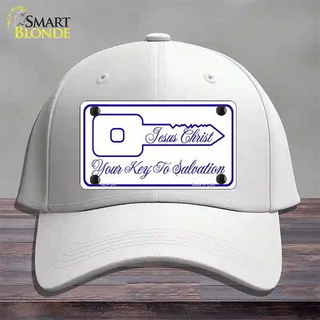 Your Key To Salvation Novelty License Plate Hat Cotton / White