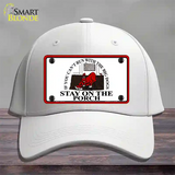 Cant Run With The Big Dogs Novelty License Plate Hat Cotton / White