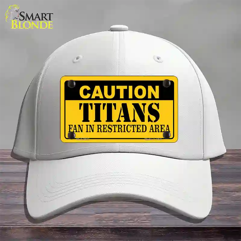 Caution Titans Novelty License Plate Hat Cotton / White