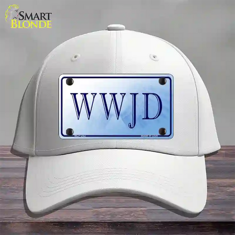 WWJD Novelty License Plate Hat Cotton / White