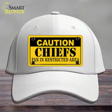 Caution Chiefs Novelty License Plate Hat Cotton / White