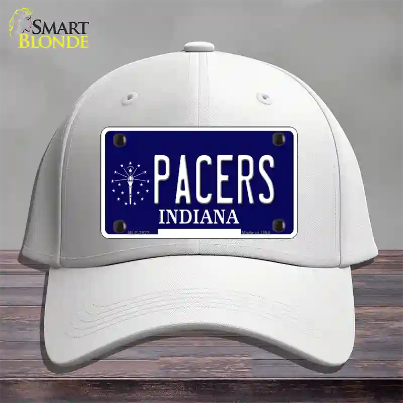 Pacers Indiana State Novelty License Plate Hat Cotton / White