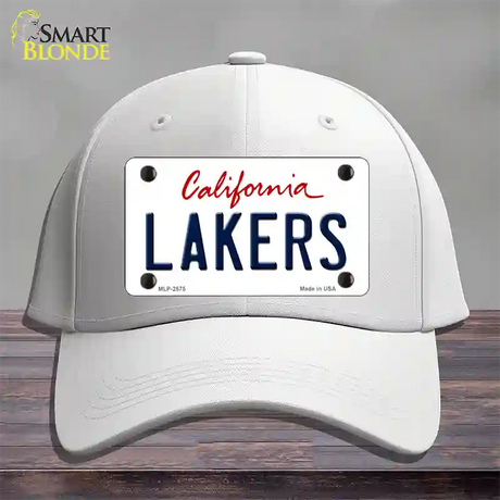 Lakers California State Novelty License Plate Hat Cotton / White