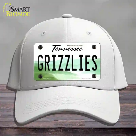 Grizzlies Tennessee State Novelty License Plate Hat Cotton / White