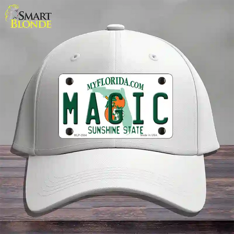 Magic Florida State Novelty License Plate Hat Cotton / White