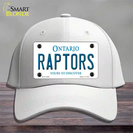 Raptors Ontario State Novelty License Plate Hat Cotton / White