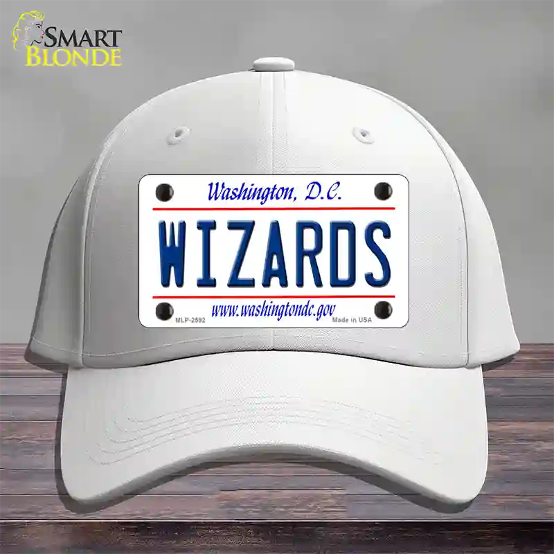 Wizards Washington DC State Novelty License Plate Hat Cotton / White