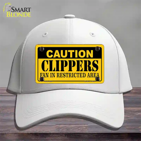 Caution Clippers Fan Novelty License Plate Hat Cotton / White