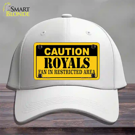 Caution Royals Fan Novelty License Plate Hat Cotton / White