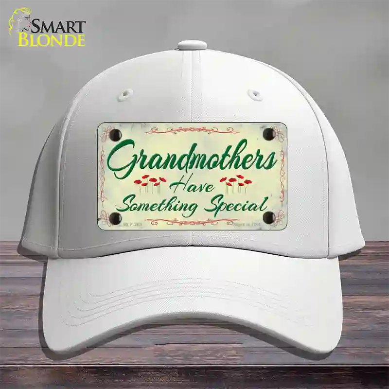 Grandmothers Something Special Novelty License Plate Hat Cotton / White