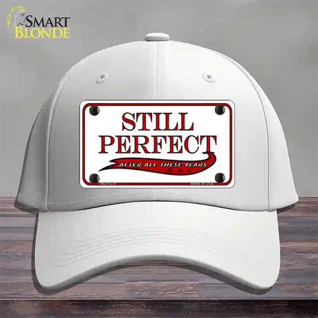 Still Perfect Novelty License Plate Hat Cotton / White