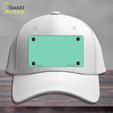 Mint Solid Novelty License Plate Hat Cotton / White