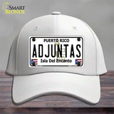 Adjuntas Novelty License Plate Hat Cotton / White