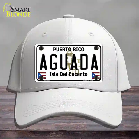 Aguada Puerto Rico Novelty License Plate Hat Cotton / White