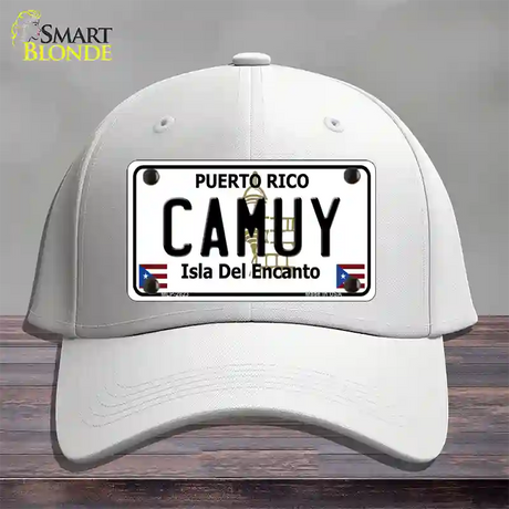 Camuy Novelty License Plate Hat Cotton / White