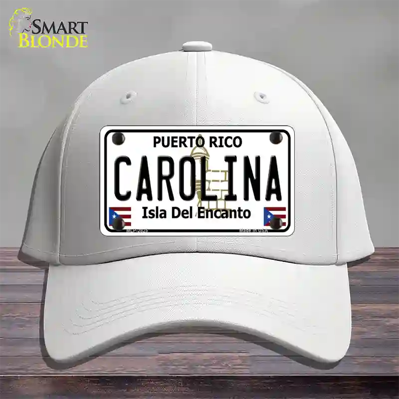 Carolina Novelty License Plate Hat Cotton / White