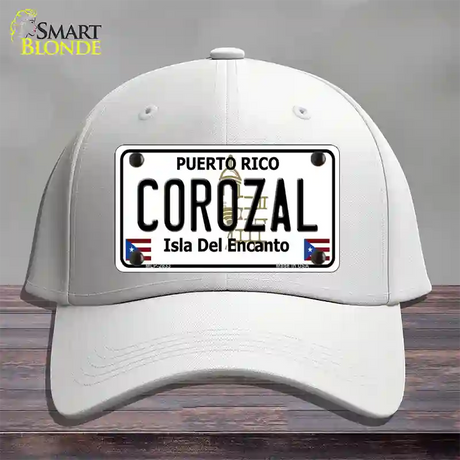 Corozal Novelty License Plate Hat Cotton / White