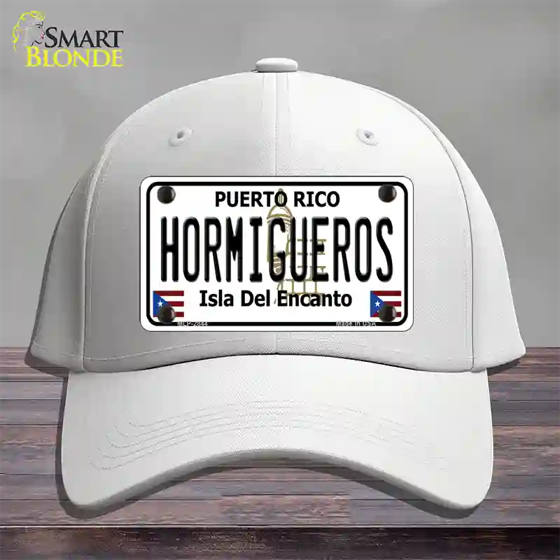 Hormiguesros Puerto Rico Novelty License Plate Hat Cotton / White