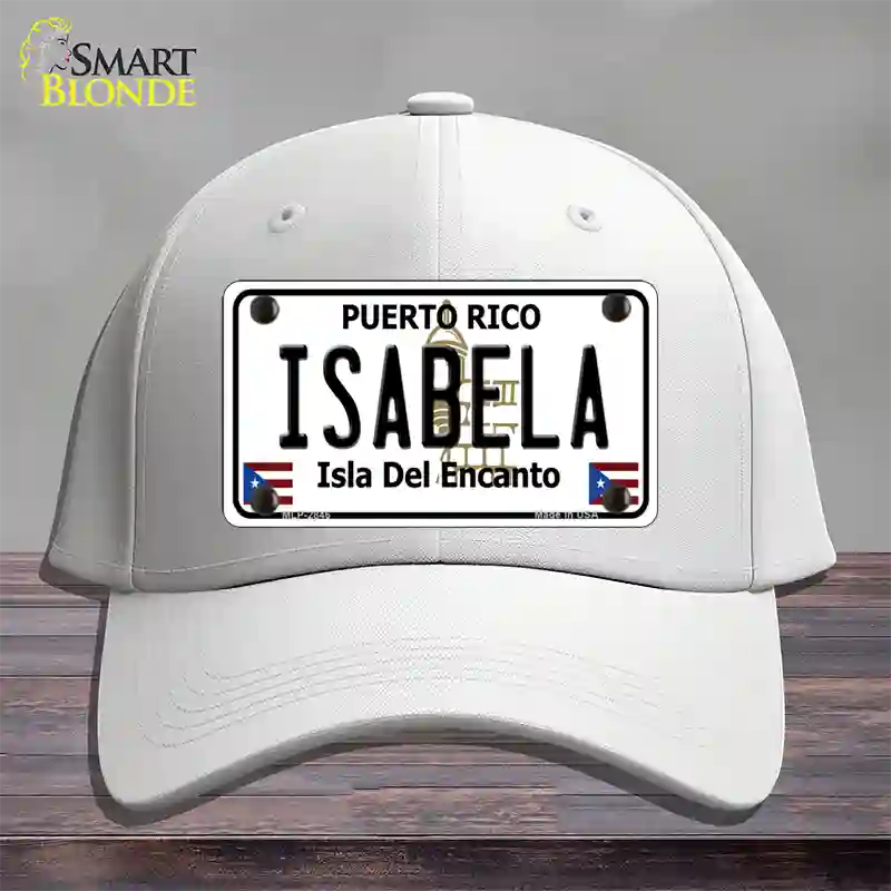 Isabela Puerto Rico Novelty License Plate Hat Cotton / White