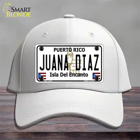 Juana Diaz Puerto Rico Novelty License Plate Hat Cotton / White