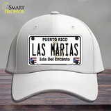 Las Marias Puerto Rico Novelty License Plate Hat Cotton / White