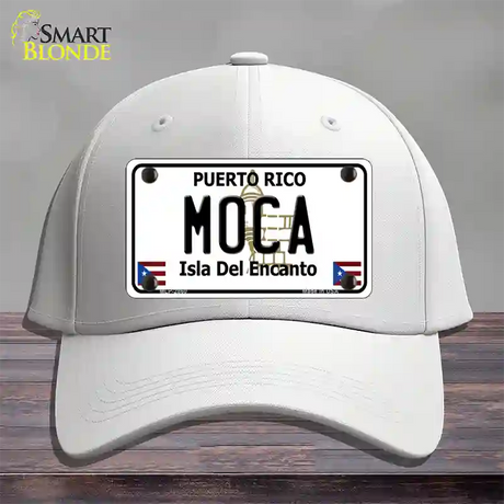 Moca Puerto Rico Novelty License Plate Hat Cotton / White