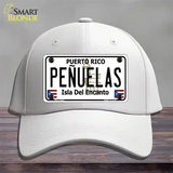 Penuelas Puerto Rico Novelty License Plate Hat Cotton / White