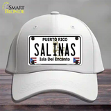 Salinas Puerto Rico Novelty License Plate Hat Cotton / White