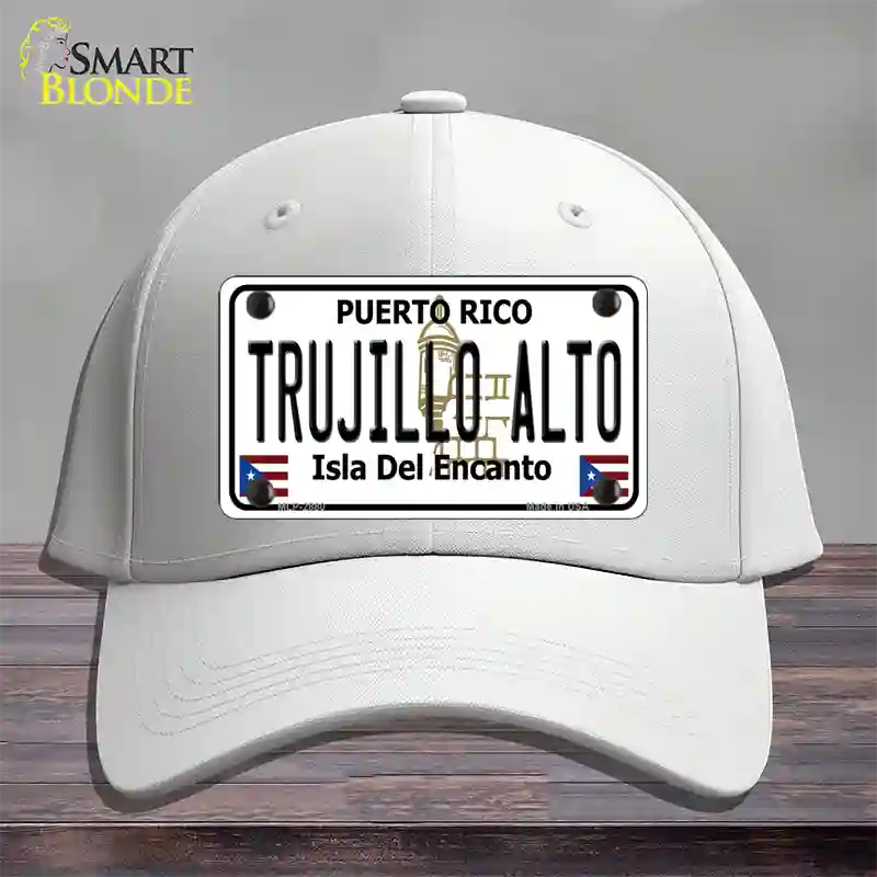 Trujillo Alto Puerto Rico Novelty License Plate Hat Cotton / White