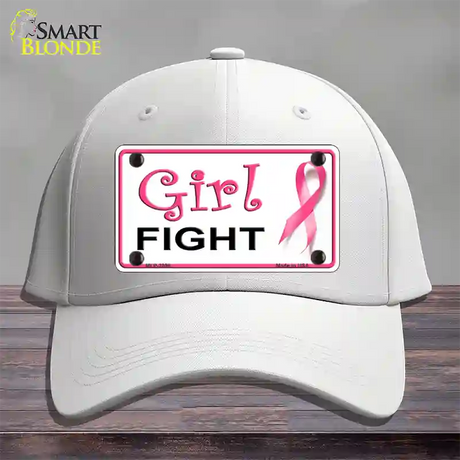 Girl Fight Novelty License Plate Hat Sign Cotton / White