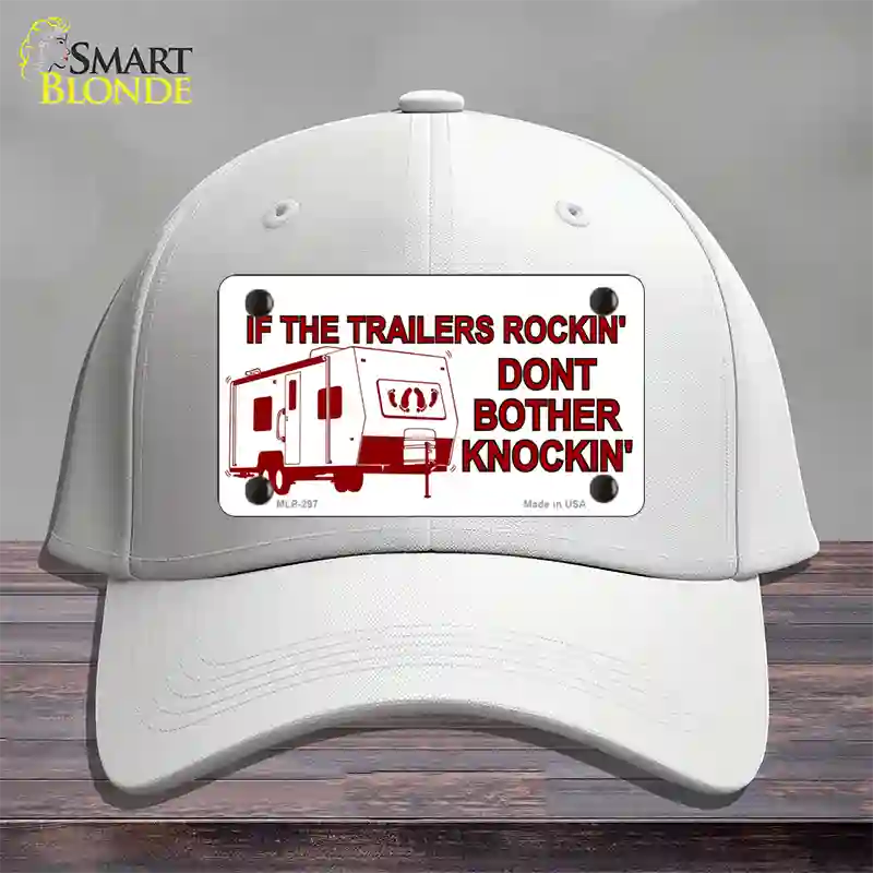 If Trailers Rockin Novelty License Plate Hat Cotton / White