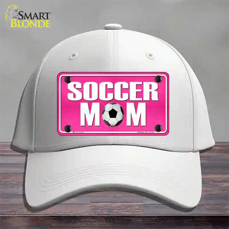 Soccer Mom Novelty License Plate Hat Cotton / White