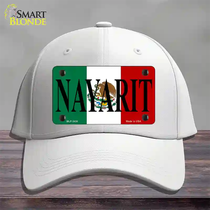 Nayarit Novelty License Plate Hat Cotton / White