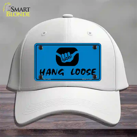 Hang Loose Novelty License Plate Hat Cotton / White