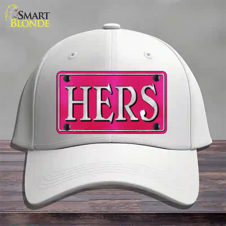 HERS Novelty License Plate Hat Cotton / White