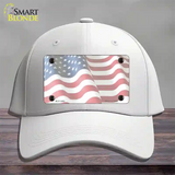 Faded Old Glory Novelty License Plate Hat Cotton / White