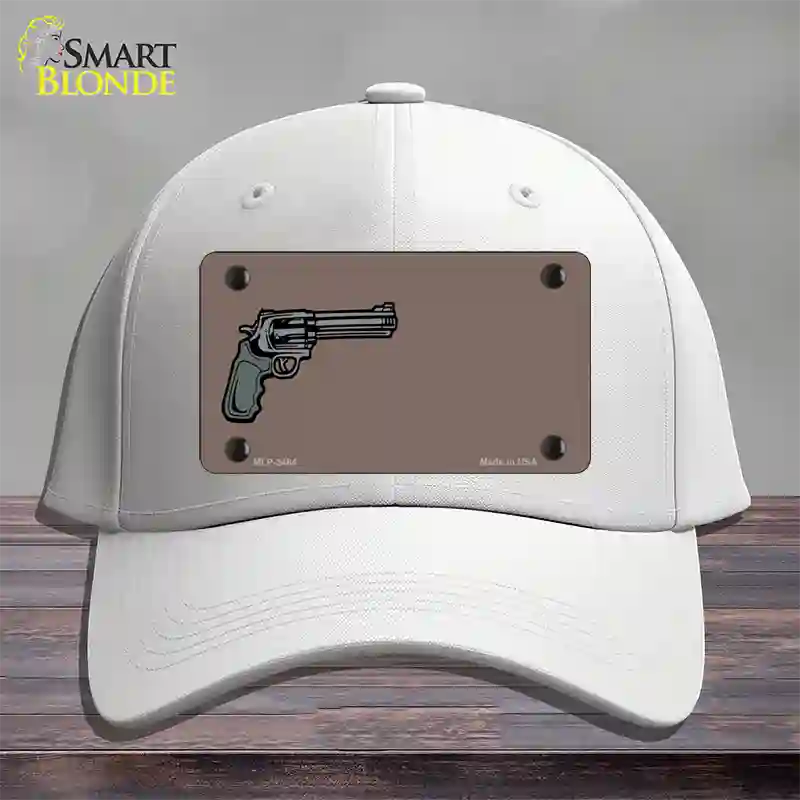 Gun Offset Customizable Novelty License Plate Hat Cotton / White