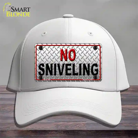 No Sniveling Novelty License Plate Hat Cotton / White