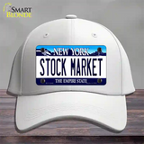 Stock Market New York Novelty License Plate Hat Cotton / White