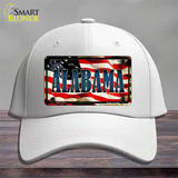 Alabama USA Novelty License Plate Hat Cotton / White