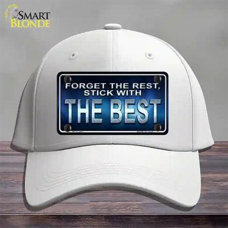 Forget The Rest Novelty License Plate Hat Cotton / White