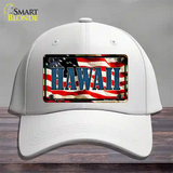 Hawaii USA Novelty License Plate Hat Cotton / White