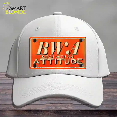 B.W.A. Novelty License Plate Hat Cotton / White