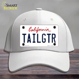 Tailgtr California Novelty License Plate Hat Cotton / White