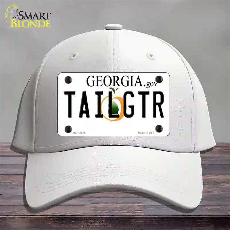 Tailgtr Georgia Novelty License Plate Hat Cotton / White