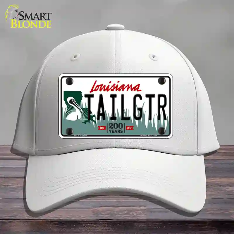 Tailgtr Louisiana Novelty License Plate Hat Cotton / White