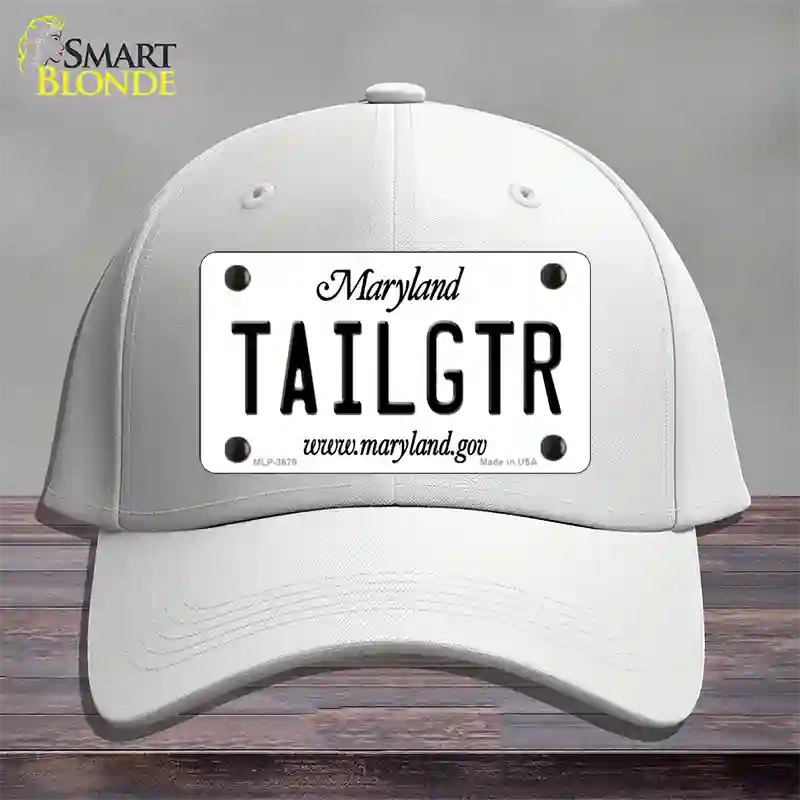 Tailgtr Maryland Novelty License Plate Hat Cotton / White